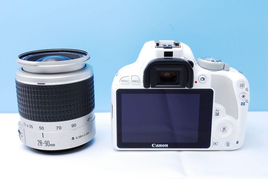 ショット数極僅☆Canon X7白ボディ！USMズーム＋説明書・CD・保護付