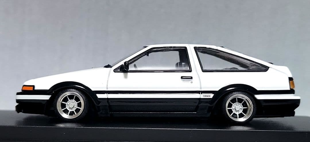 1/43　スプリンター　トレノ改　AE86　ハヤシストリート　アルミ製　深リム