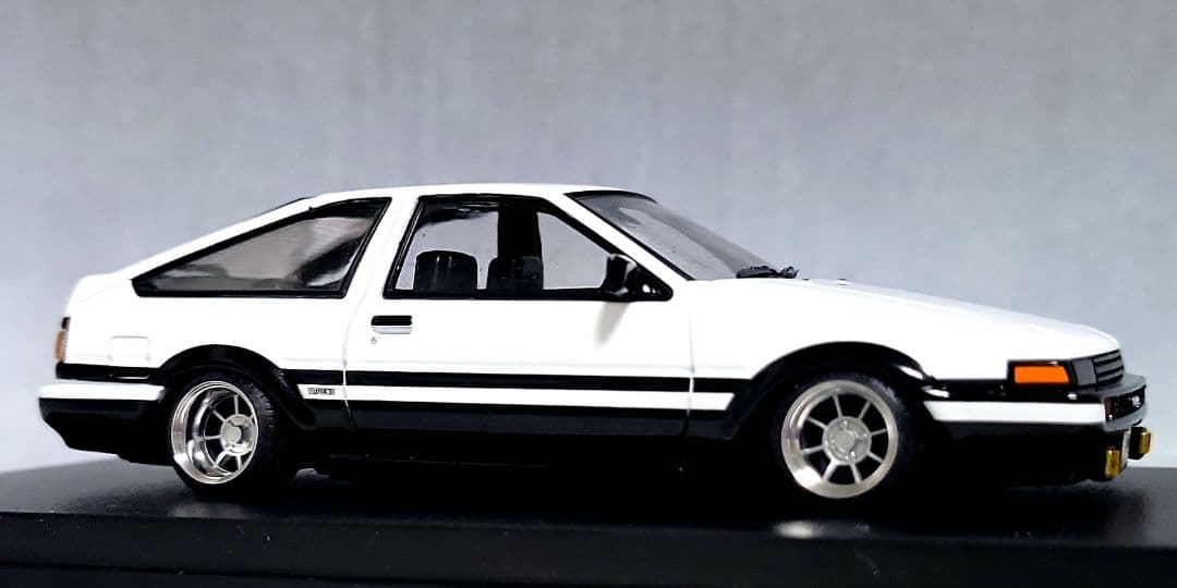 1/43　スプリンター　トレノ改　AE86　ハヤシストリート　アルミ製　深リム