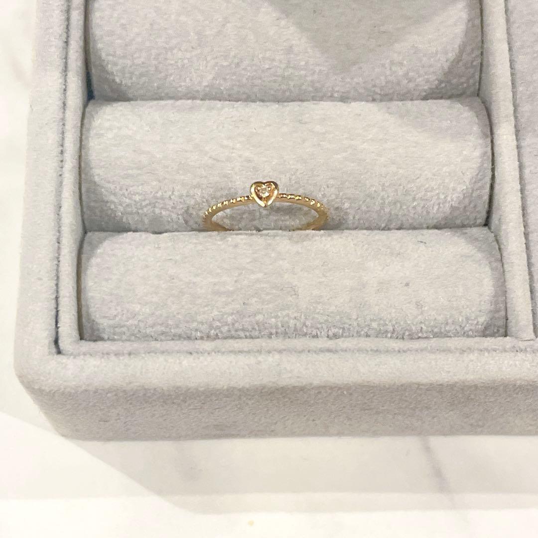 NOJESS ノジェス ハート リング K10 3号 ピンキー