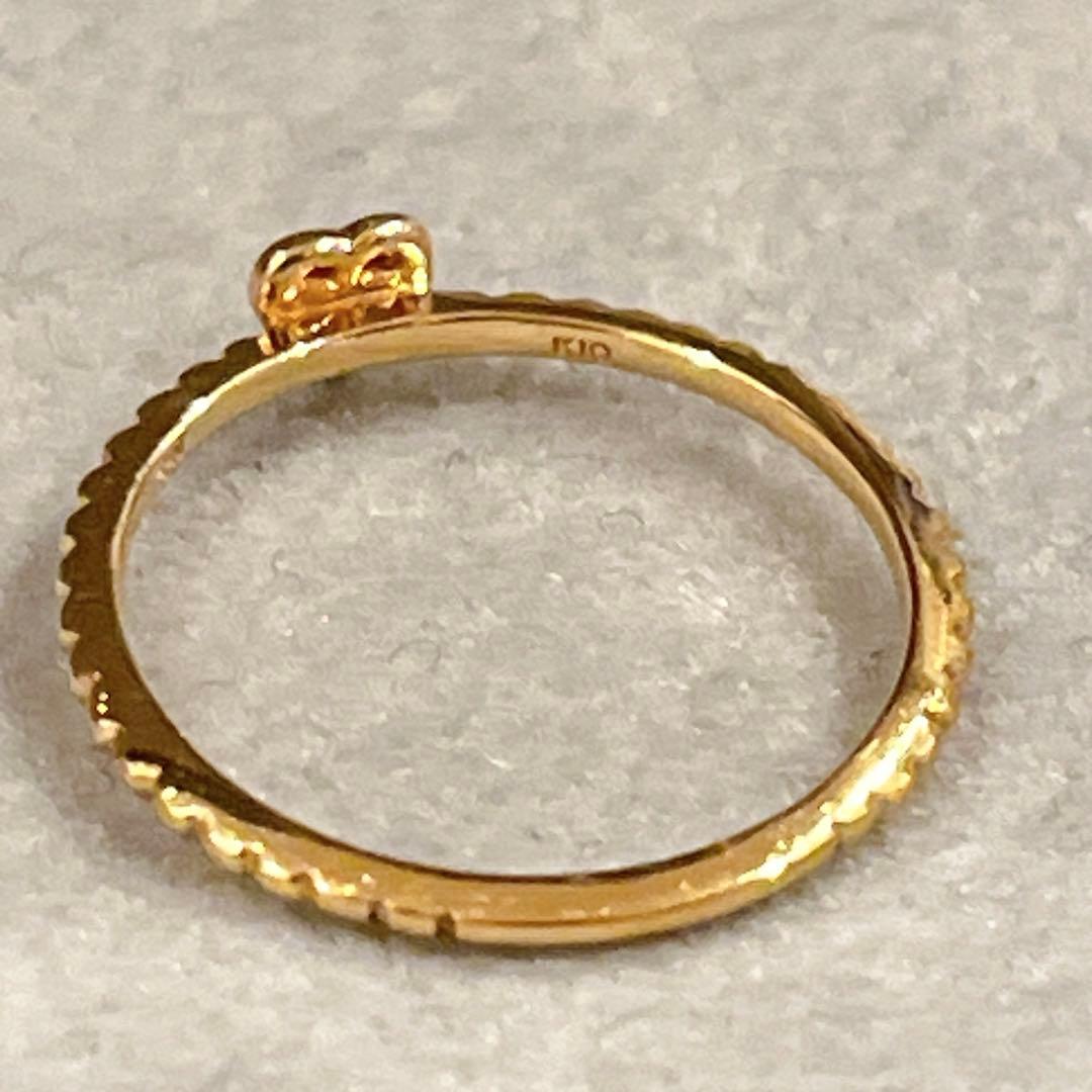 NOJESS ノジェス ハート リング K10 3号 ピンキー