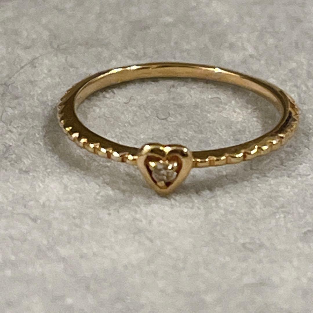 NOJESS ノジェス ハート リング K10 3号 ピンキー