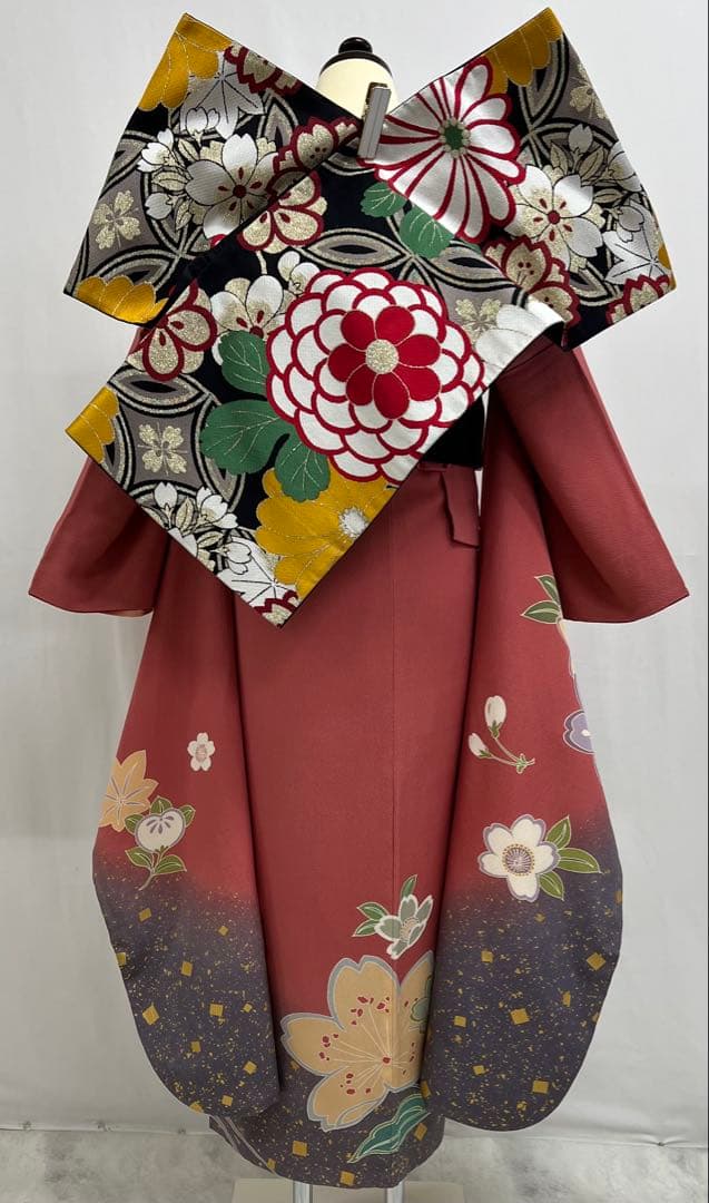 振り袖　フルセット　長襦袢付　成人式　振袖　パーティー　金彩加工　634