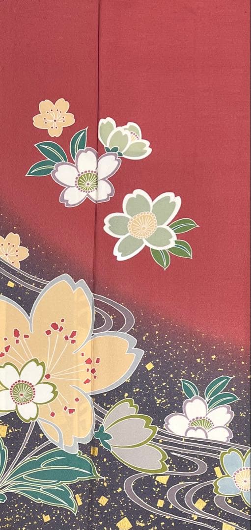 振り袖　フルセット　長襦袢付　成人式　振袖　パーティー　金彩加工　634