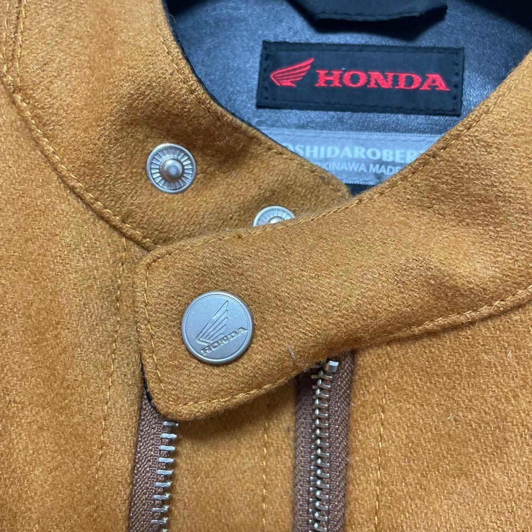 ブラウン シングルライダースジャケット