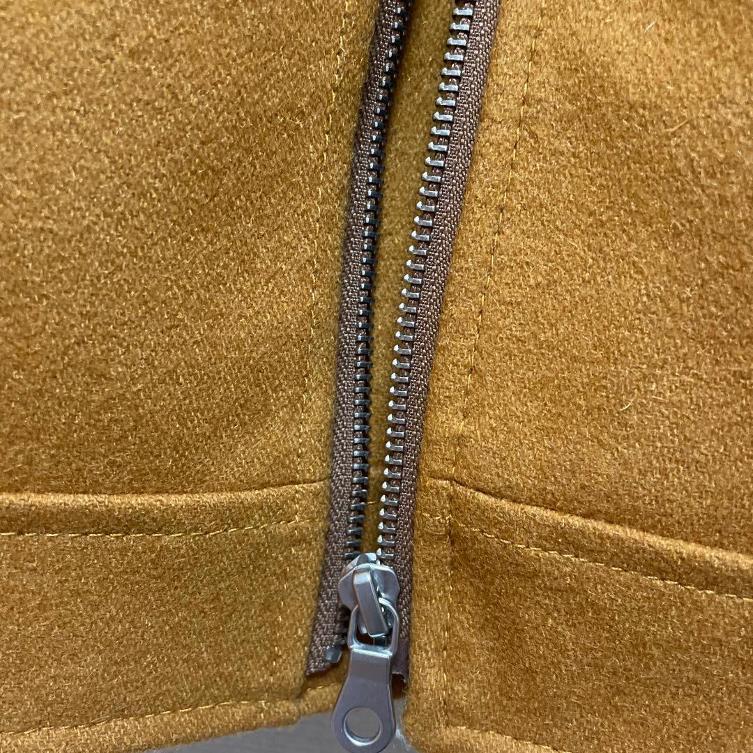 ブラウン シングルライダースジャケット