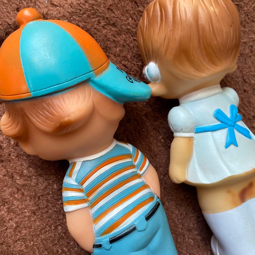 ビンテージ　ガーバーキッドドールガール&ボーイ アドバタイジングフィギュアセット