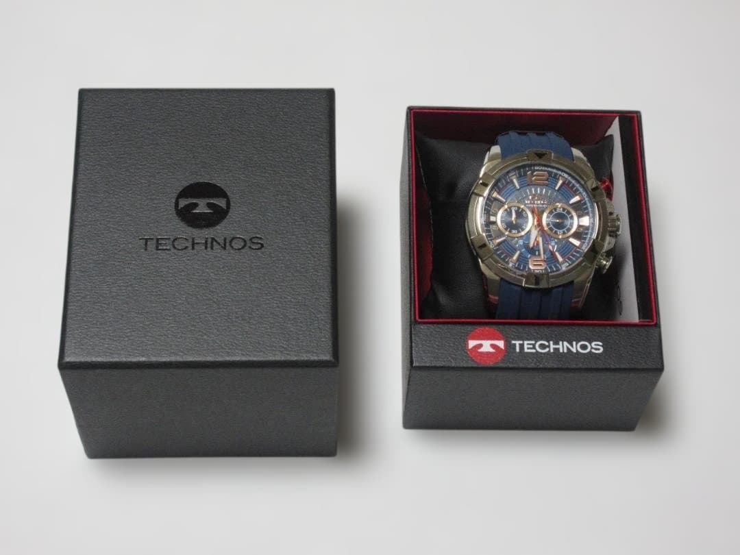 新品 未使用 TECHNOS テクノス クロノ T8B81 腕時計 男性用