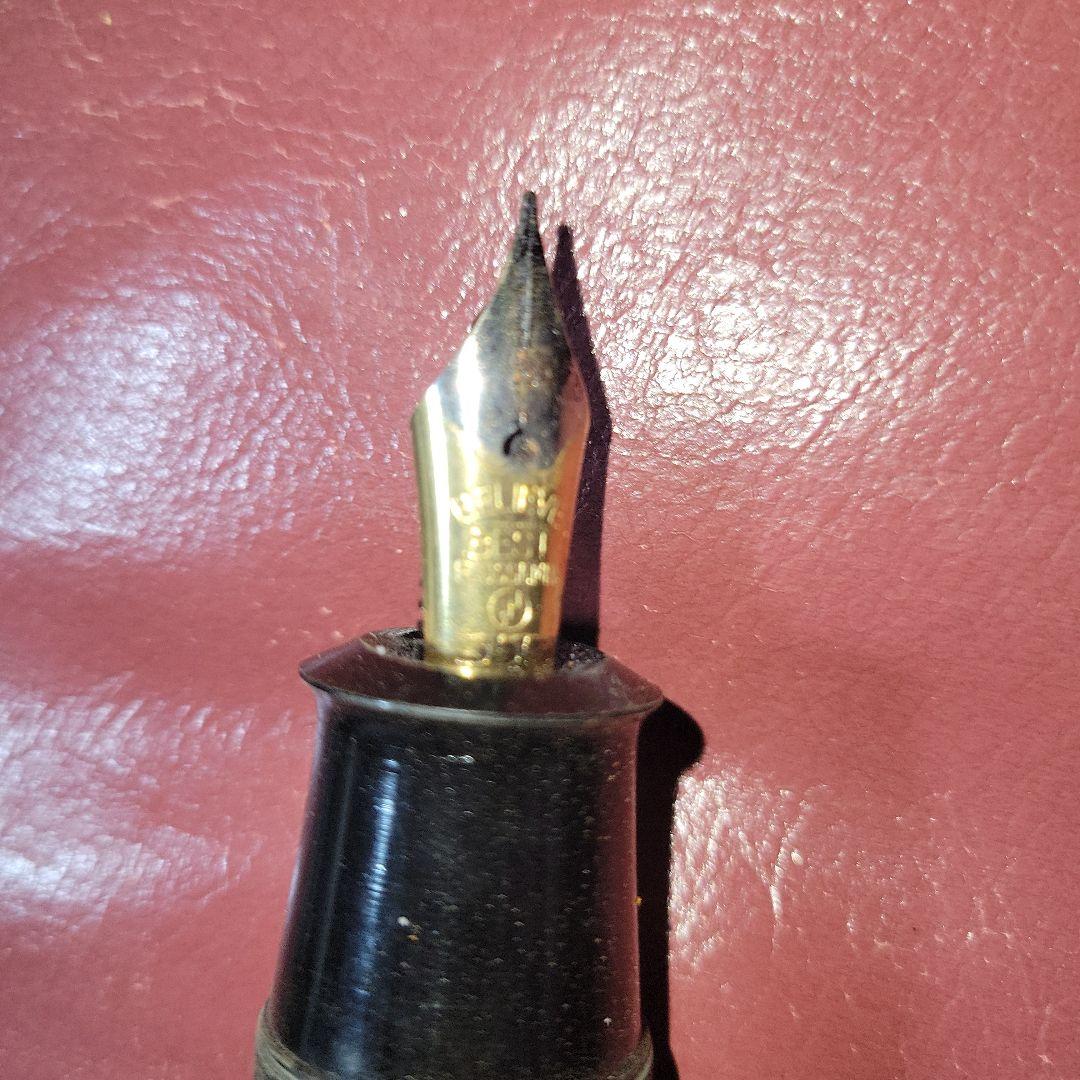 金色クリップ NEW CLIP 極太万年筆 当時物 昭和レトロ