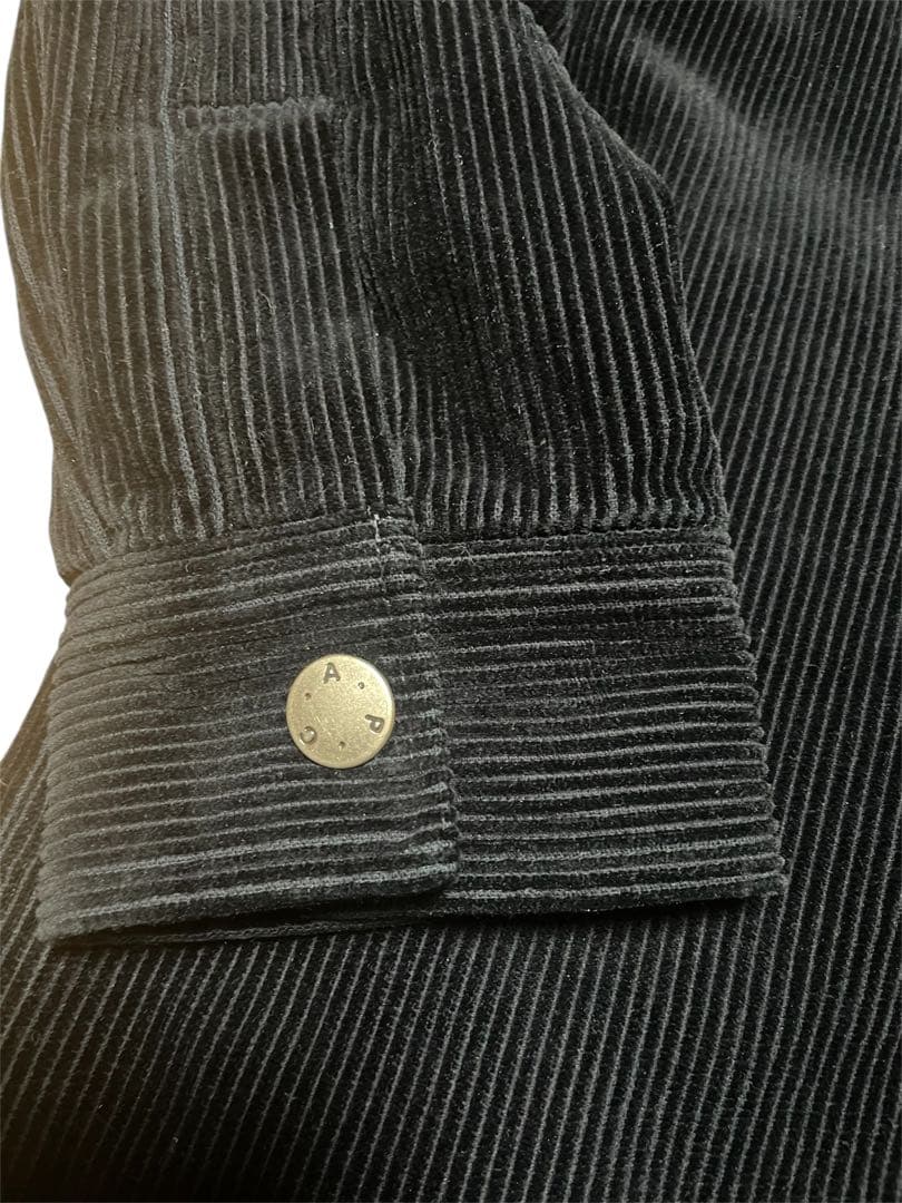 【定価7万超え】A.P.C 中綿付き　コーデュロイジャケット　ブラック　極美品