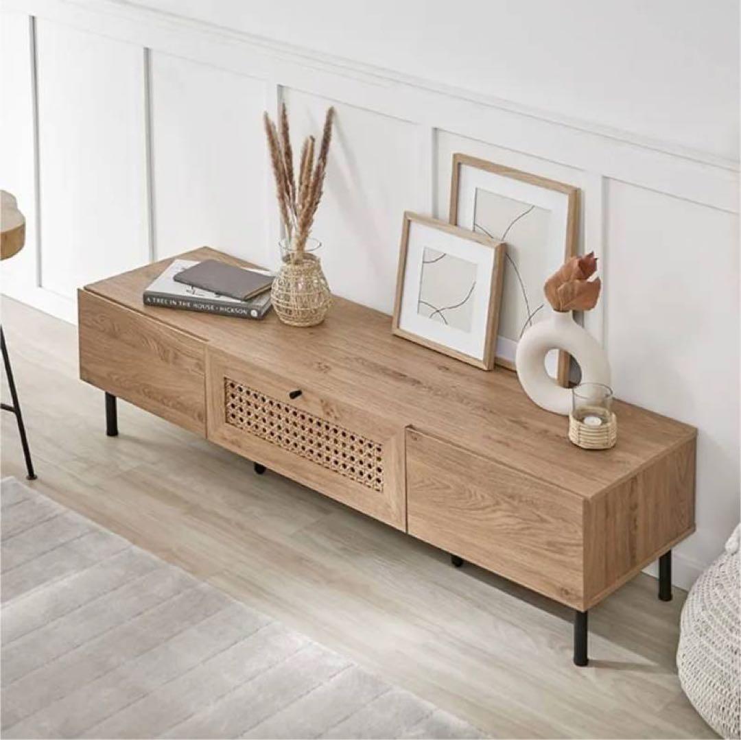 ■送料込■LOWYA ラタンローテレビボード テレビ台北欧風人気家具TV棚140