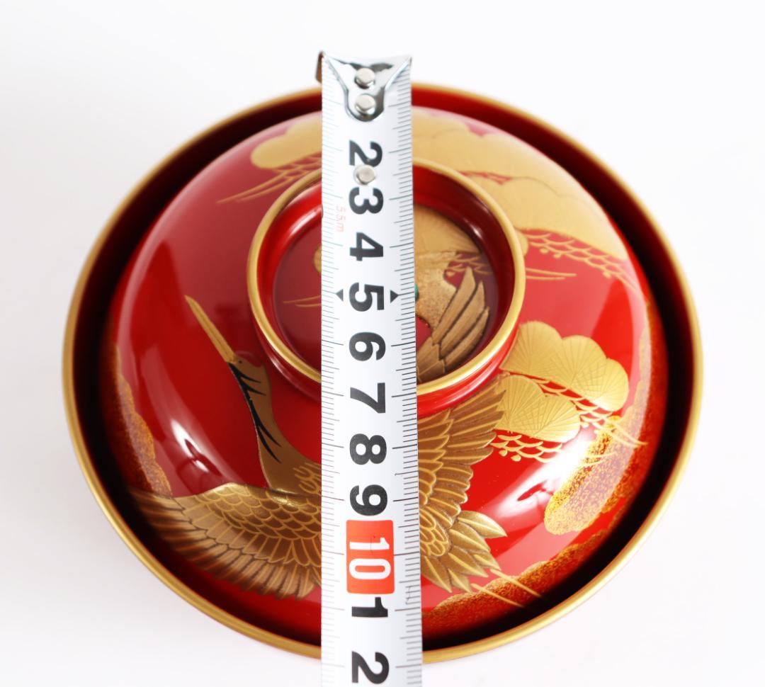 s*a様 輪島塗 大向高洲堂 雑煮椀 五客 蒔絵 正月