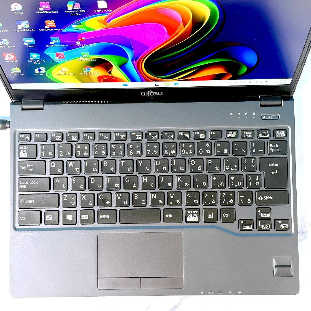 超薄型軽量☆メモリ8GB・SSDで快速★指紋認証★Win11☆ノートパソコン