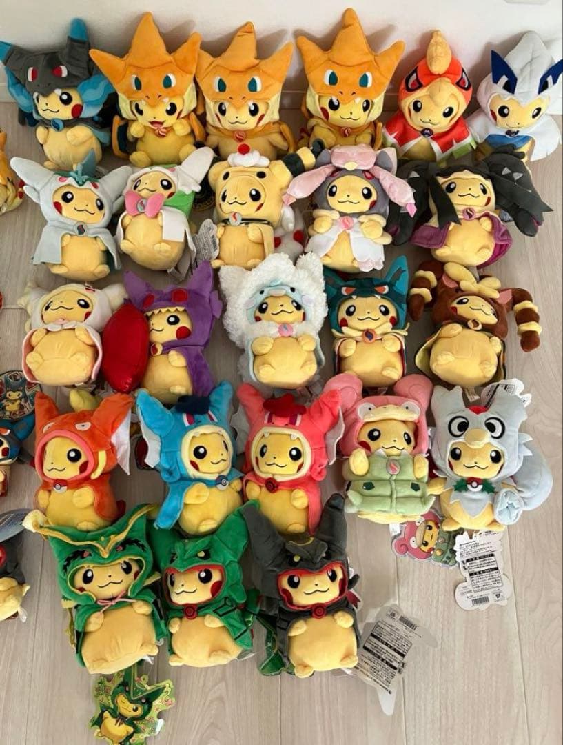 ポンチョを着たピカチュウ ぬいぐるみ　全てタグ付き