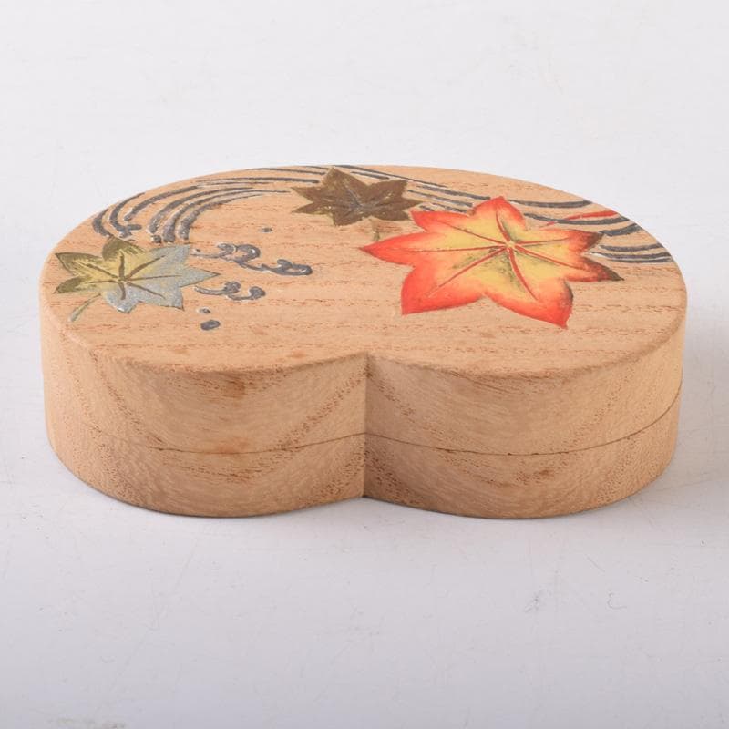 茶道具　祥桑軒　光寿作　紅葉蒔絵　香合　共箱　V　7490