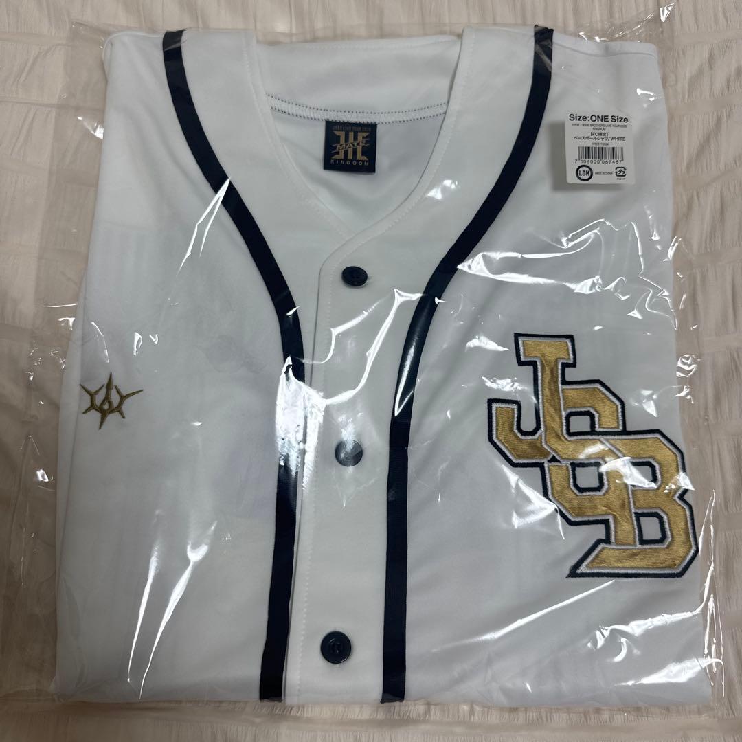 三代目 ライブグッズ ベースボールシャツ 白 FC限定