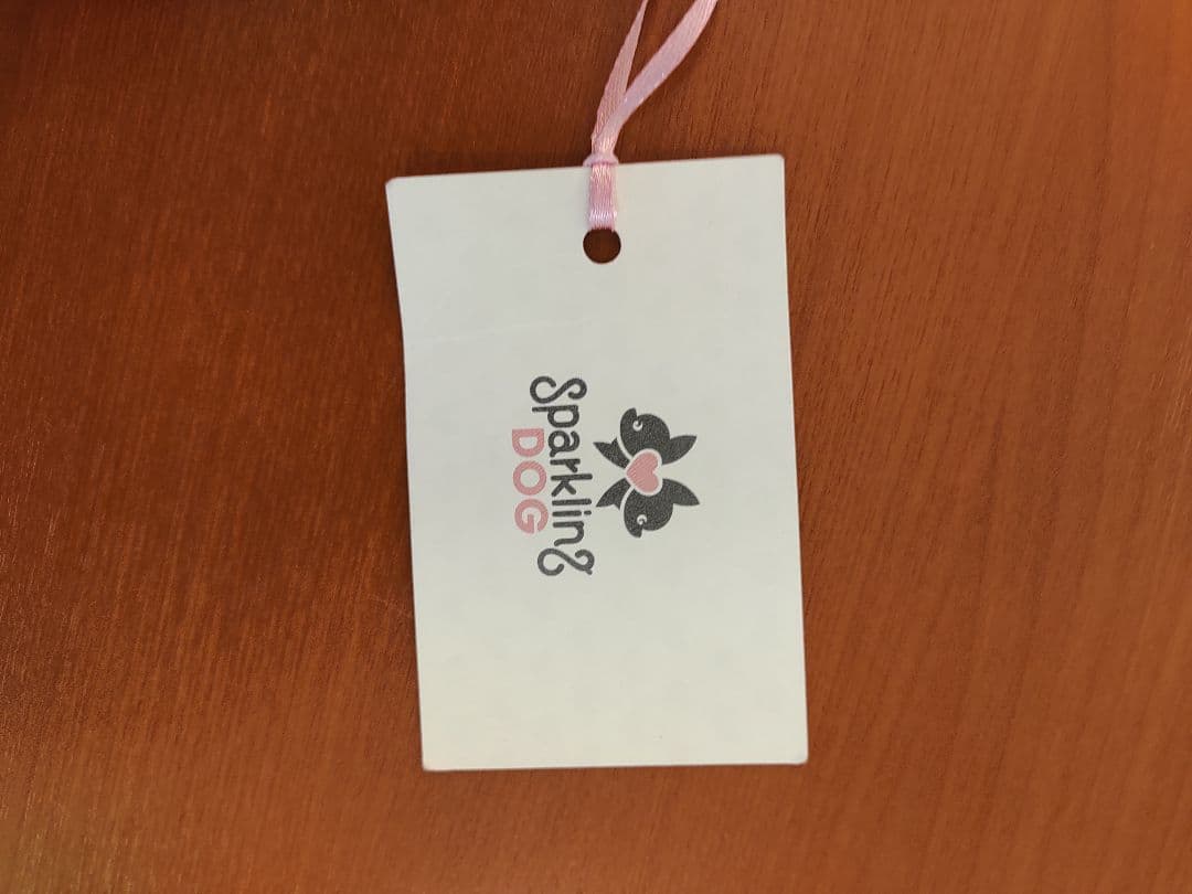 Sparkling Dog ボルドー犬服 リボン付き　xs