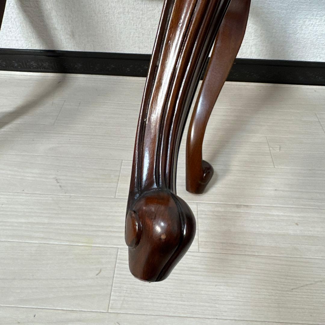 展示品 イタリア スツール オットマン チェア 猫脚 腰掛け ロココ調 i1※