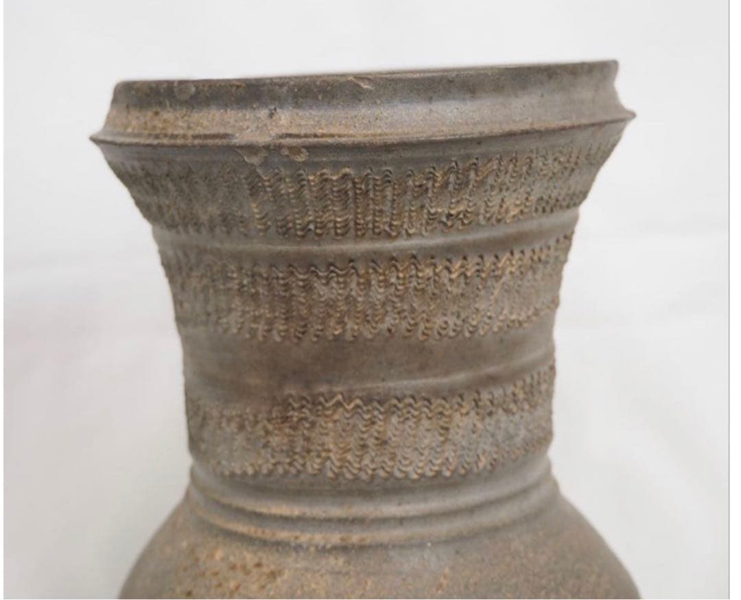 送料無料　5世紀末～6世紀　須恵器壺　自然釉あり　発掘品 出土品 須恵器