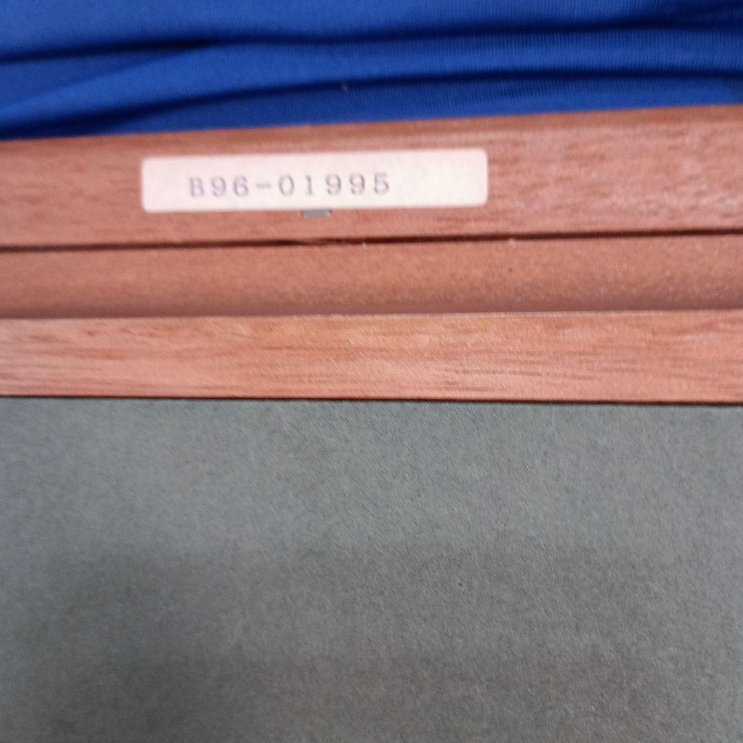 風景画 油彩額縁 木製ブラウン