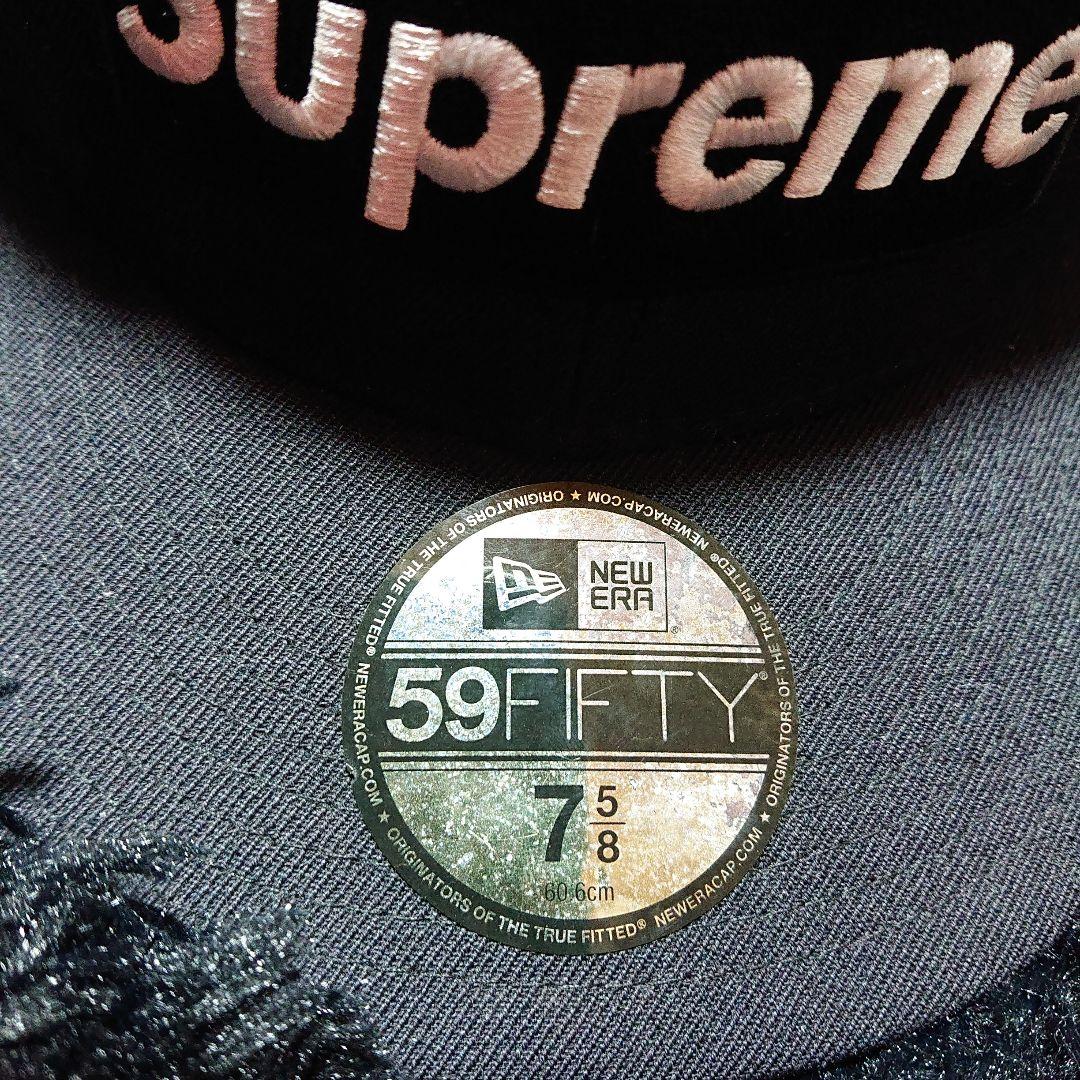 Supreme 59FIFTY ブラックキャップ 7 5/8 シュプリーム
