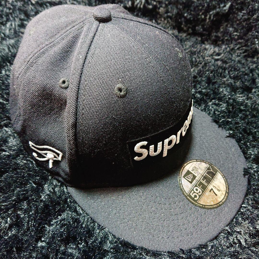 Supreme 59FIFTY ブラックキャップ 7 5/8 シュプリーム