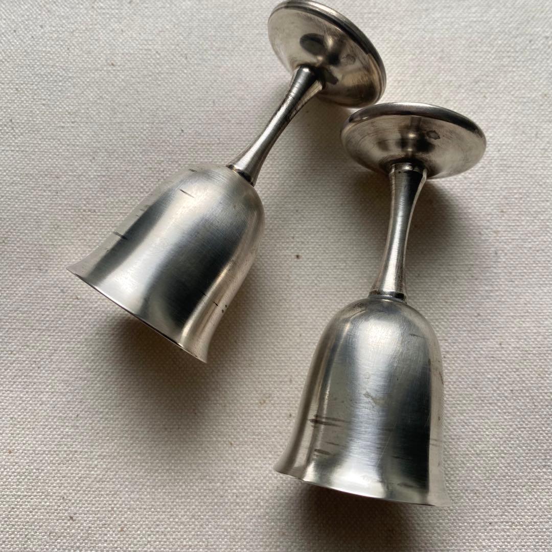 ポ*キ様 限定出品　2点セット　純銀　シルバー　48.4g　ゴブレット　杯