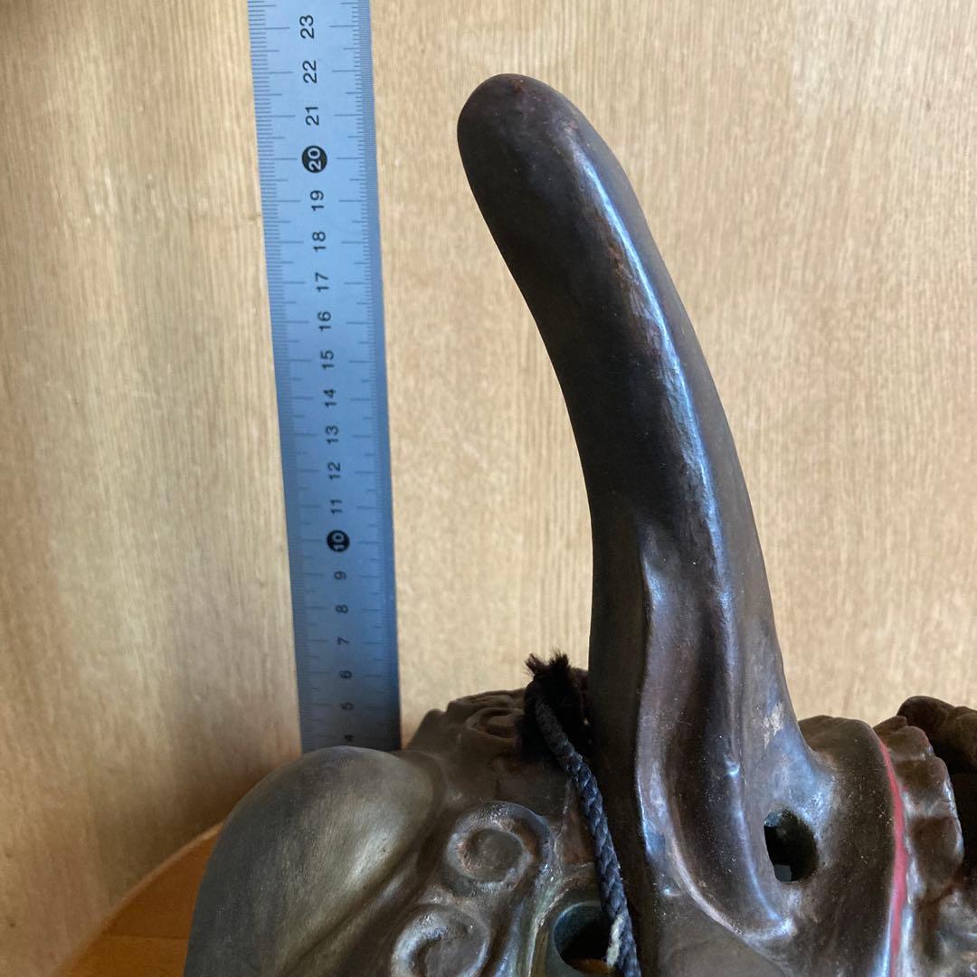 伝統的な日本の面 長い鼻　天狗