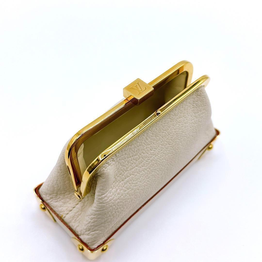 ルイヴィトン スハリ ポルトモネ ヴィエノワ ポーチ がま口 M91835