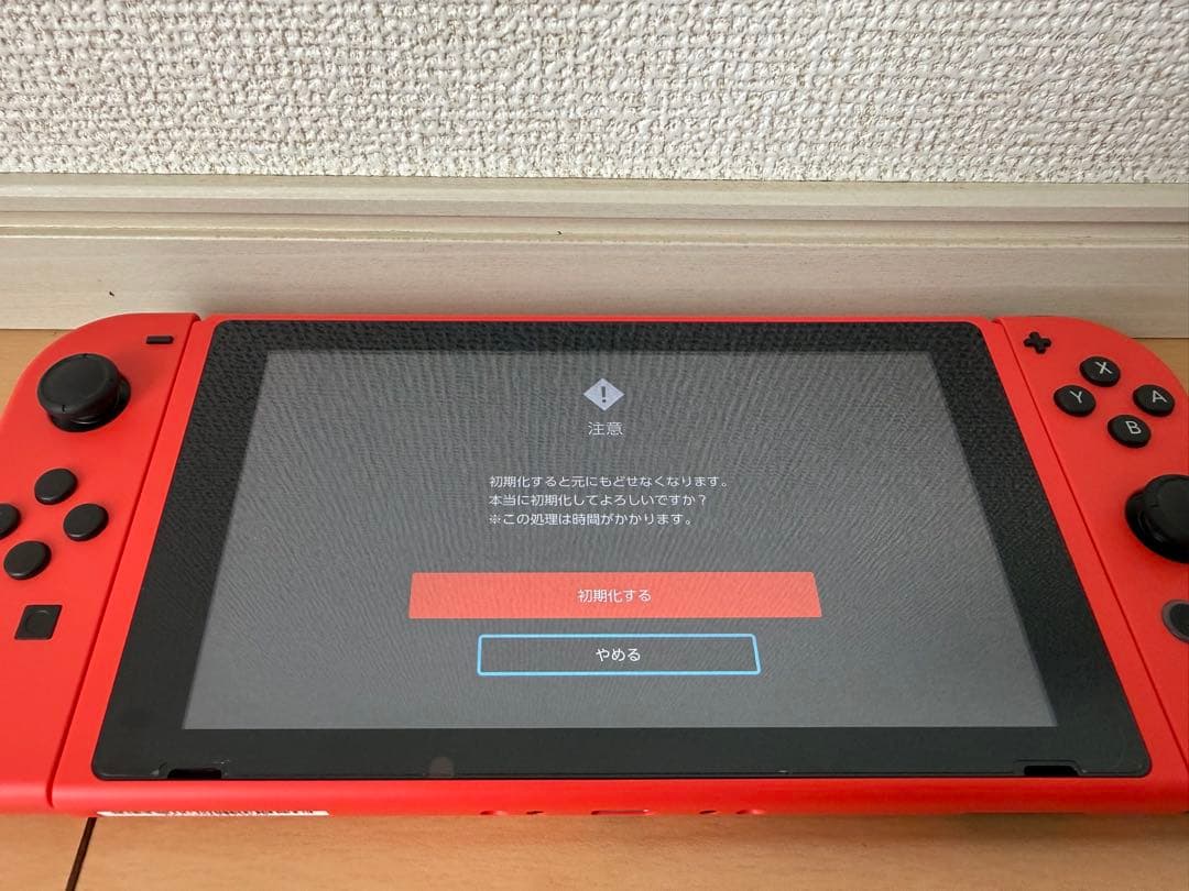 美品 ニンテンドー スイッチ マリオレッド×ブルー セット
