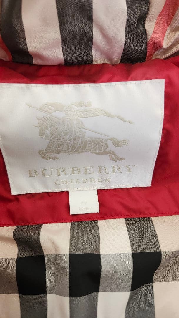 BURBERRY ダウン baby 2Y 92cm 赤