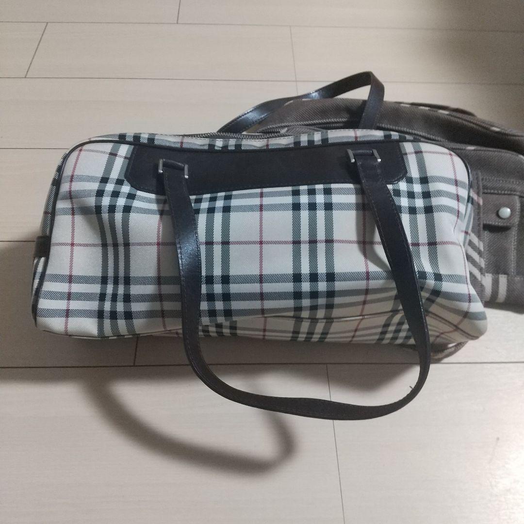 BURBERRY チェック柄 ハンドバッグ美品＋オマケ付き