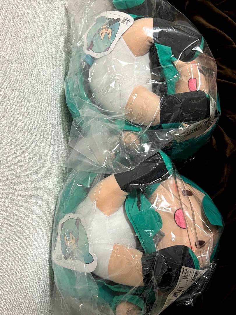 ふわぷち 初音ミク どでかジャンボぬいぐるみ 2点セット