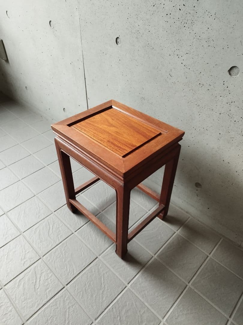 アンティーク　サイドテーブル　チーク