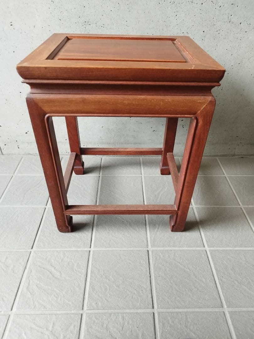 アンティーク　サイドテーブル　チーク