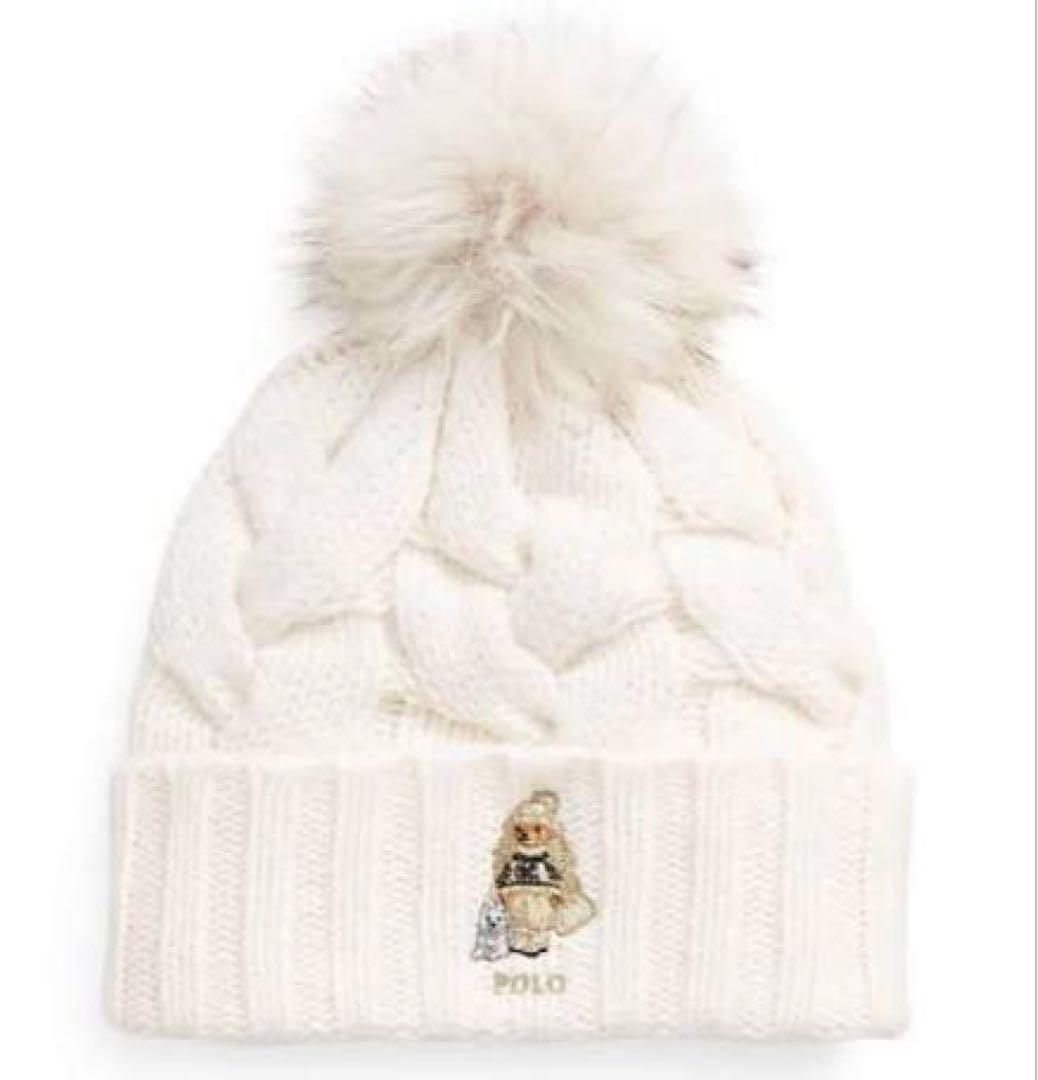 minさま　ポロベア　ハスキー　ニットキャップ