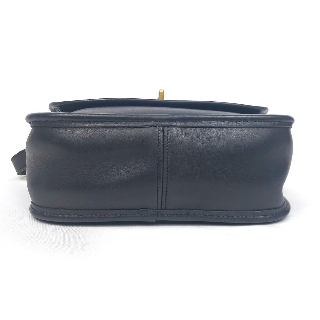 COACH オールドコーチ 8114 ターンロック ショルダーバッグ ネイビー