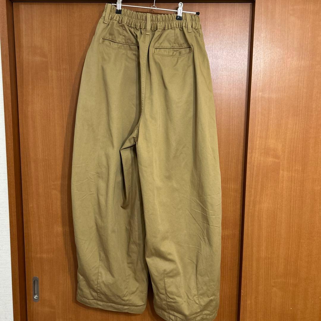 ハーベスティ　harvestyサイズ2 カーキベージュ　チノクロスサーカスパンツ