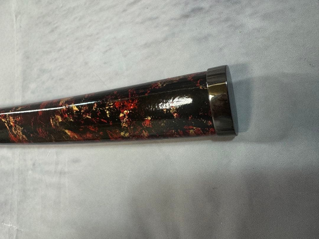 【鑑賞用模造刀】　前田慶次郎利益拵え　大輪鍔　三本杉刃文