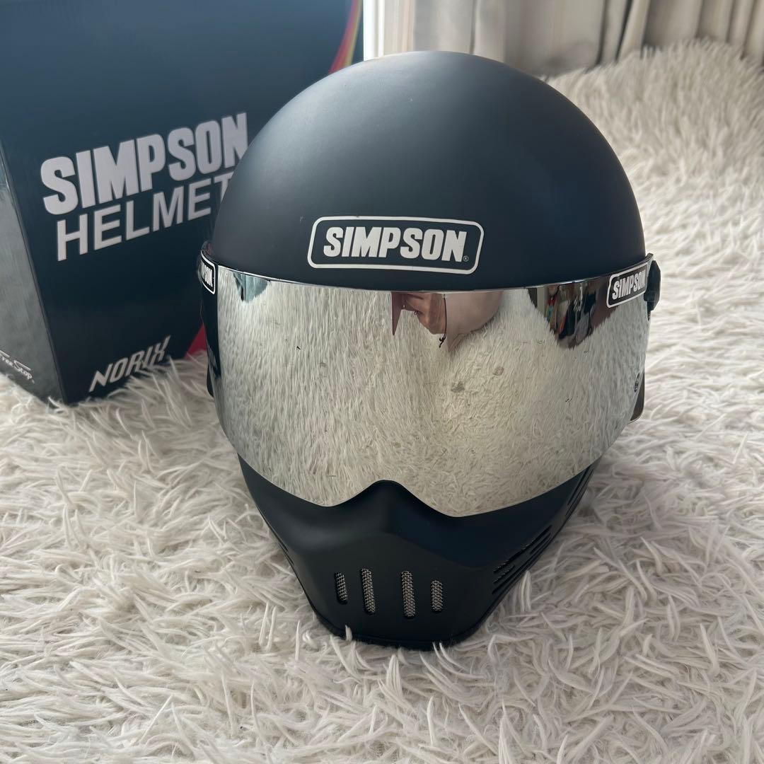 SIMPSON シンプソン ヘルメット 57cm ブラック M30 バイク用品
