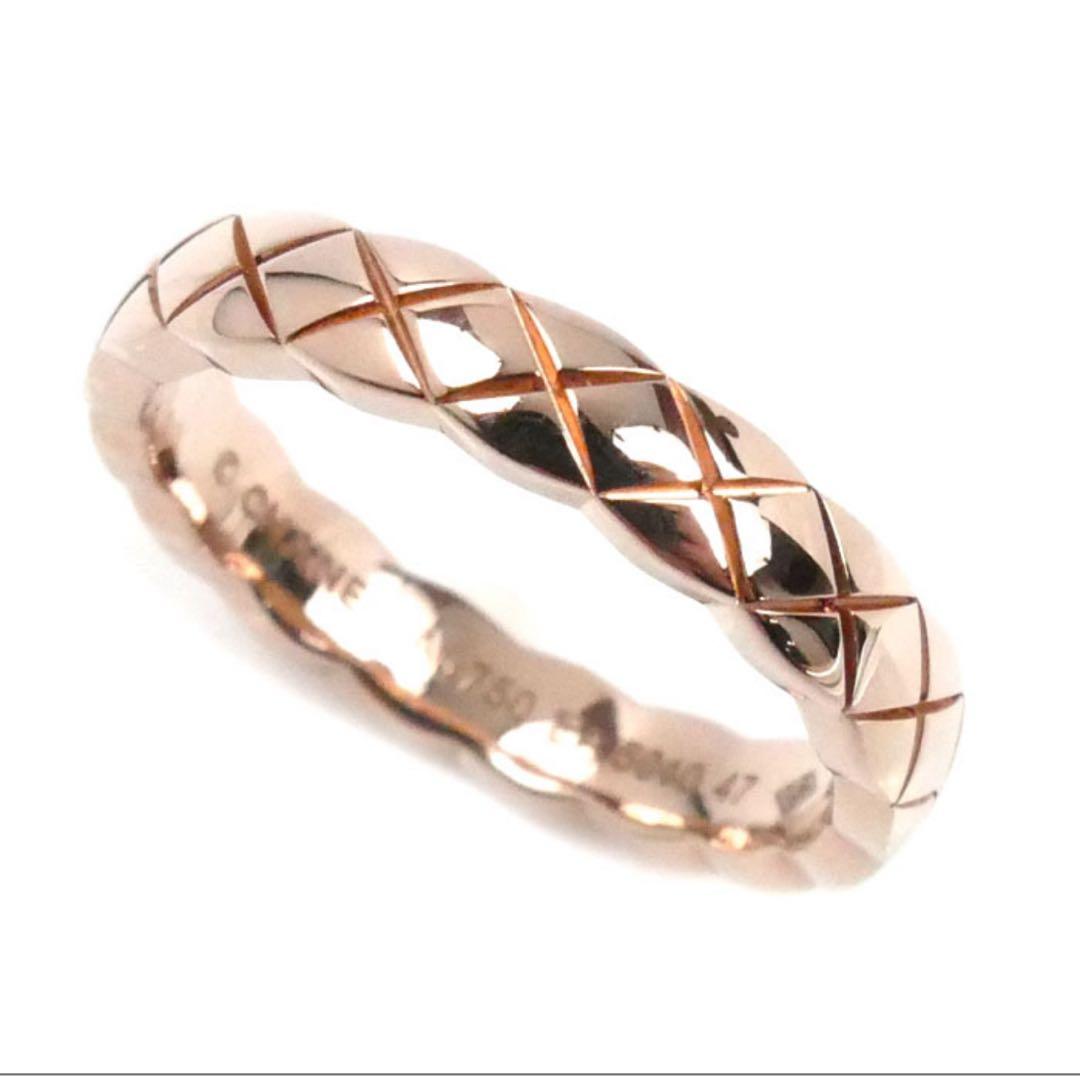 n*様 CHANEL ココクラッシュ　ミニ　47 ベージュゴールド　リング　ピン