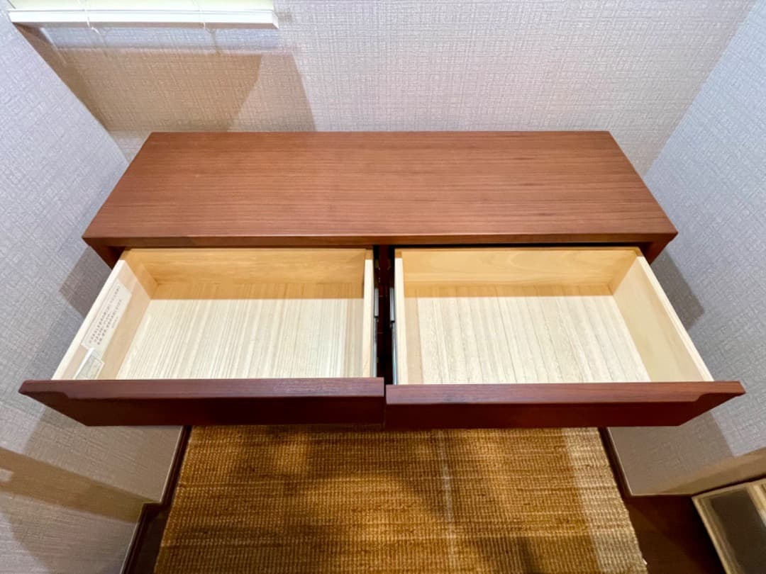 ブラウン木製チェスト ８引き出し KEYUCA ビネンチェスト 4段ワイド