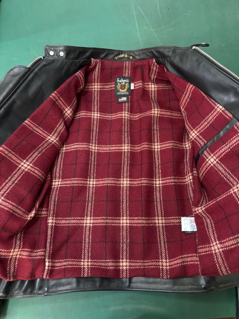 激レアSchott ホーウィンレザー　シングルジャケット　36
