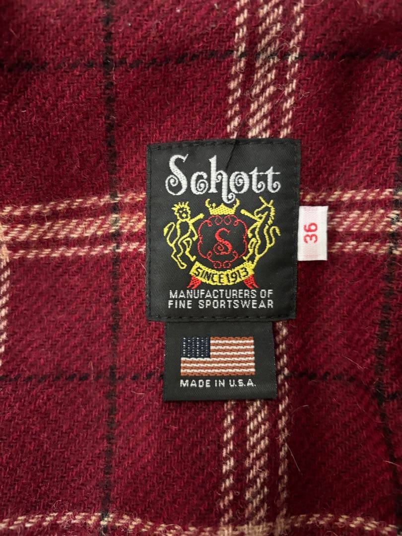 激レアSchott ホーウィンレザー　シングルジャケット　36