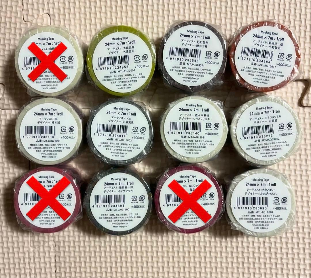 廃盤　JAGDA マステセット　単品960円