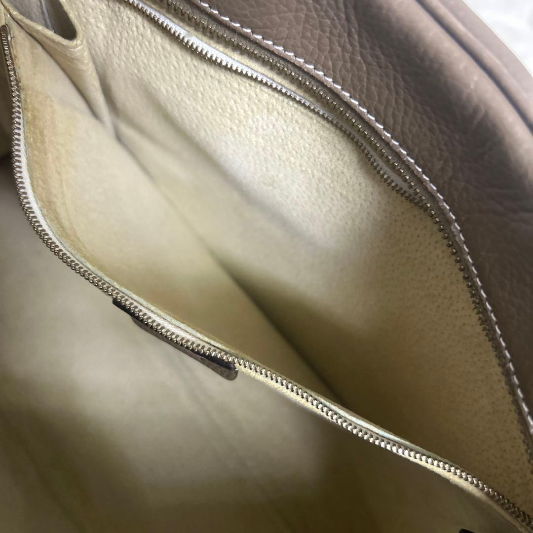 cisei 0901 シュリンクレザーブリーフケース シセイ チセイ　グレージュ