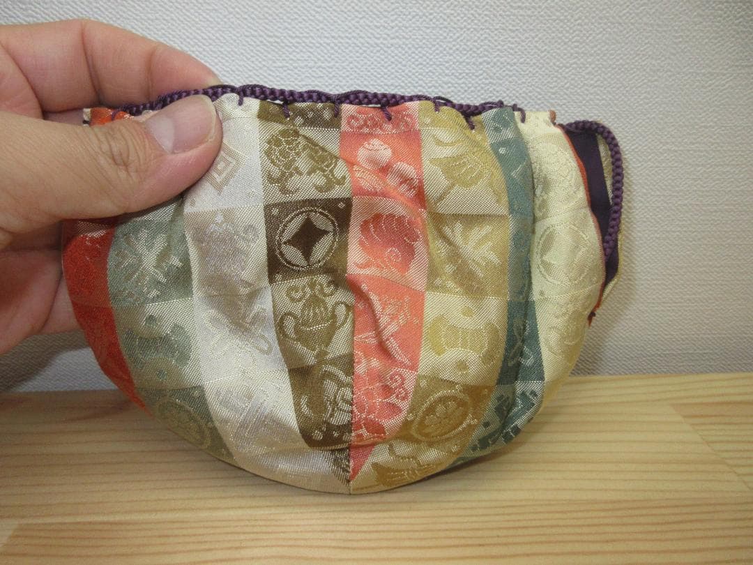 送料込【逢絢亭・新品】茶道具 三つ組仕覆 正絹 名物裂 遠州緞子