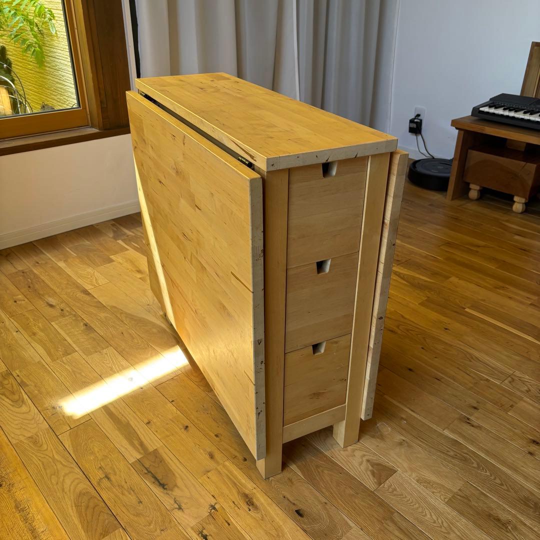 IKEA ノールデンゲートレッグテーブル【カラー、バーチ】