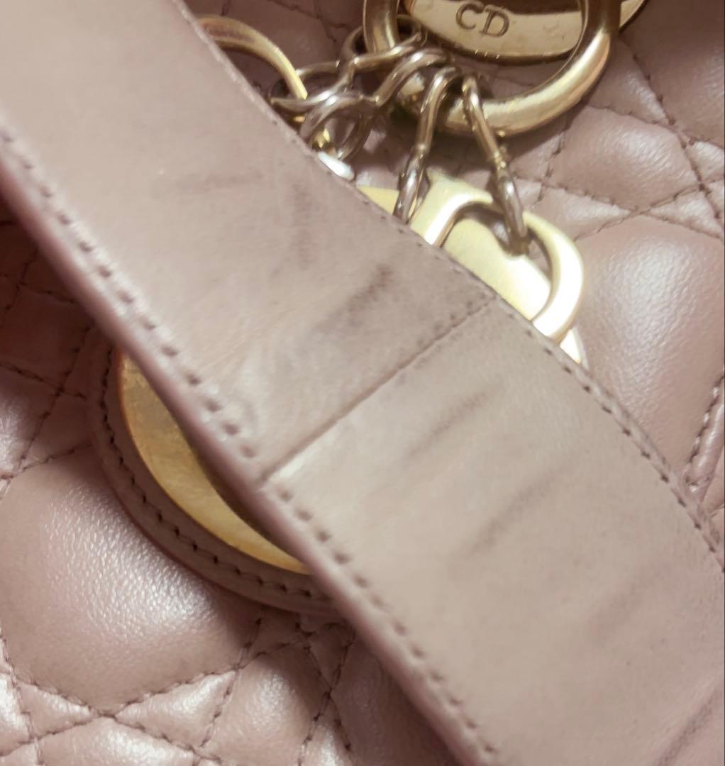 Dior レディディオール スモール ピンク カナージュ ショルダーバッグ