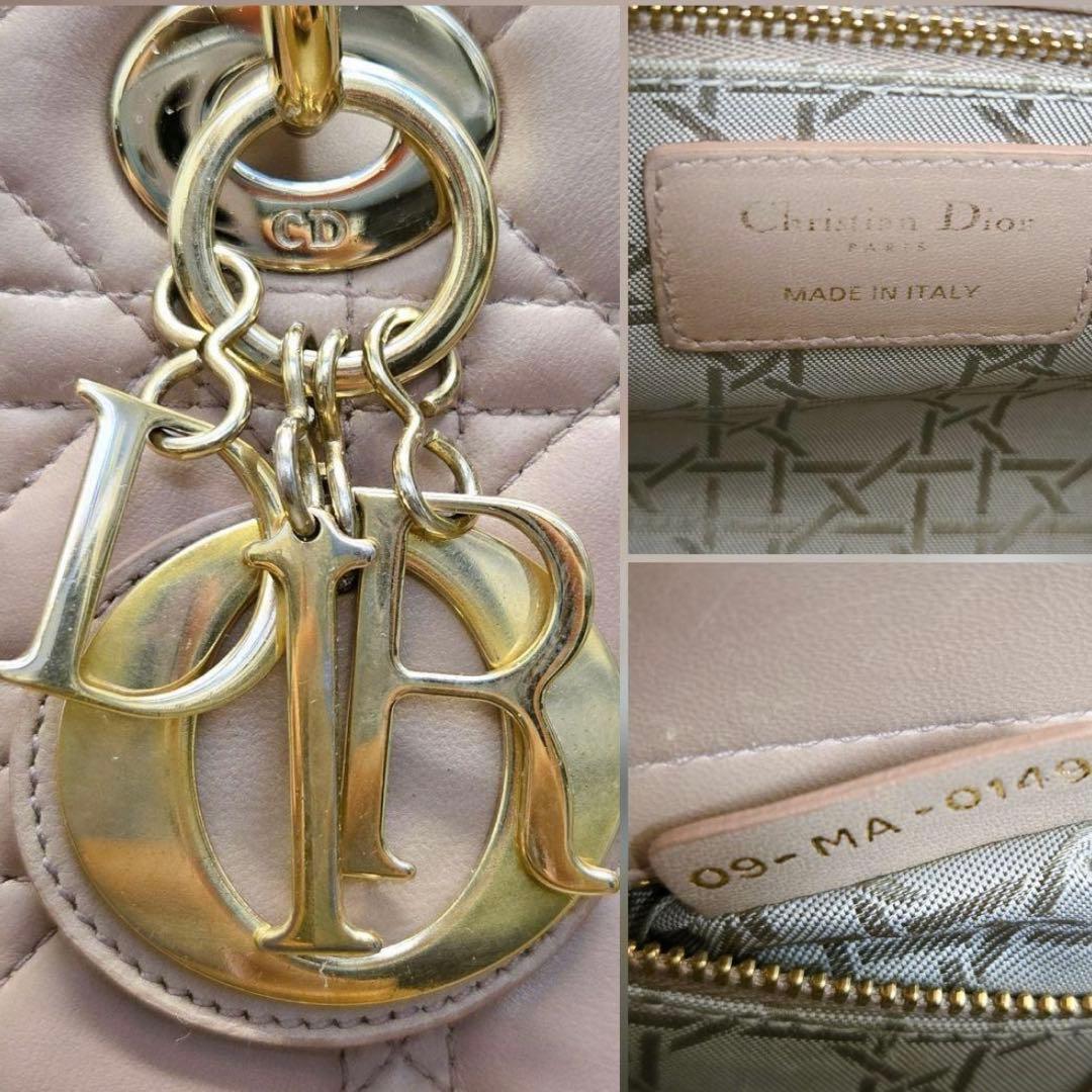 Dior レディディオール スモール ピンク カナージュ ショルダーバッグ